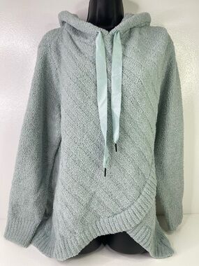 Simply Vera Vera Wang Popcorn Knit Chenille Crossover Pullover Hoodie XL